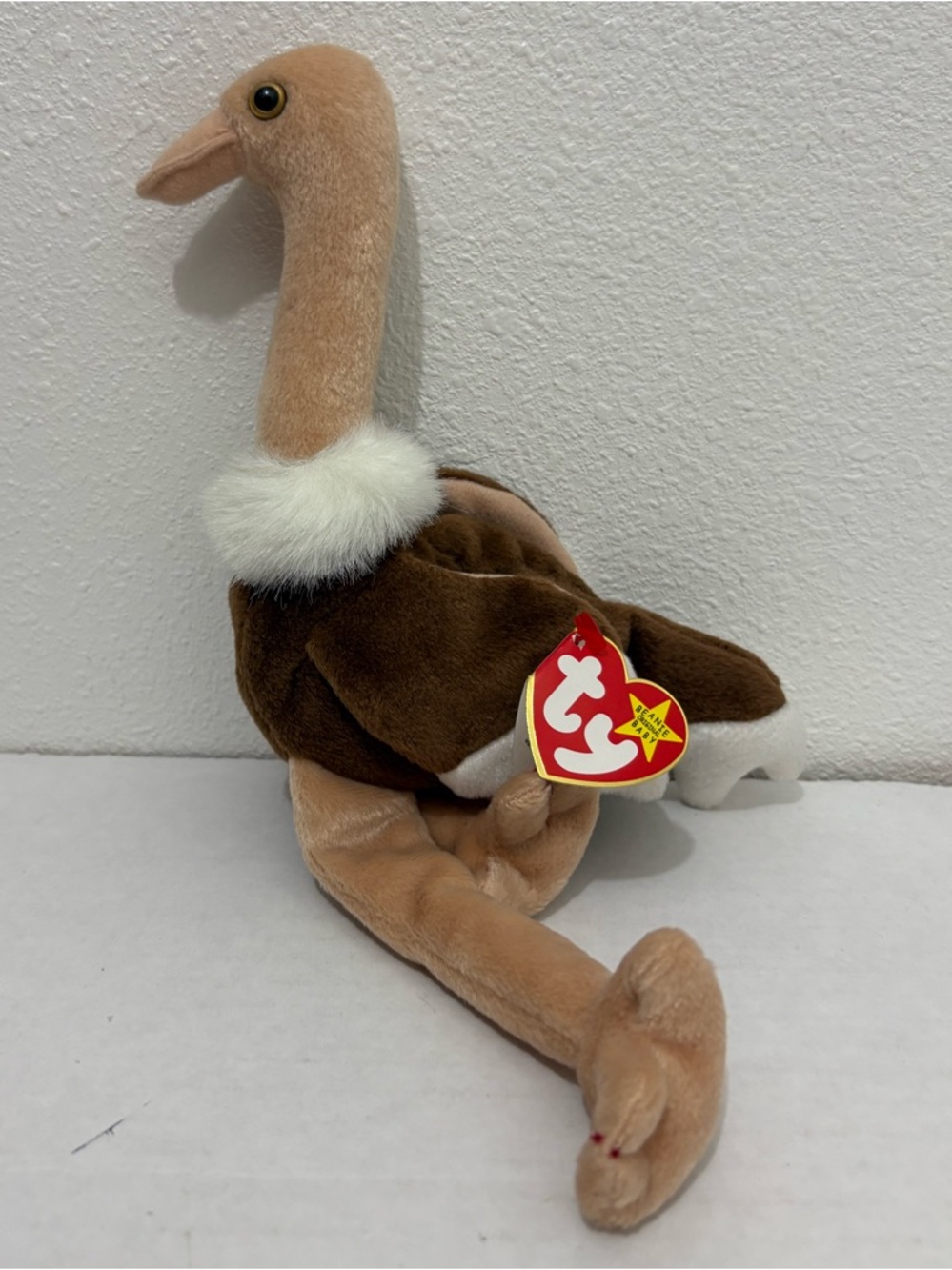 Vintage 1997 TY Beanie Babies Collection Stretch The Ostrich Retired  Rare